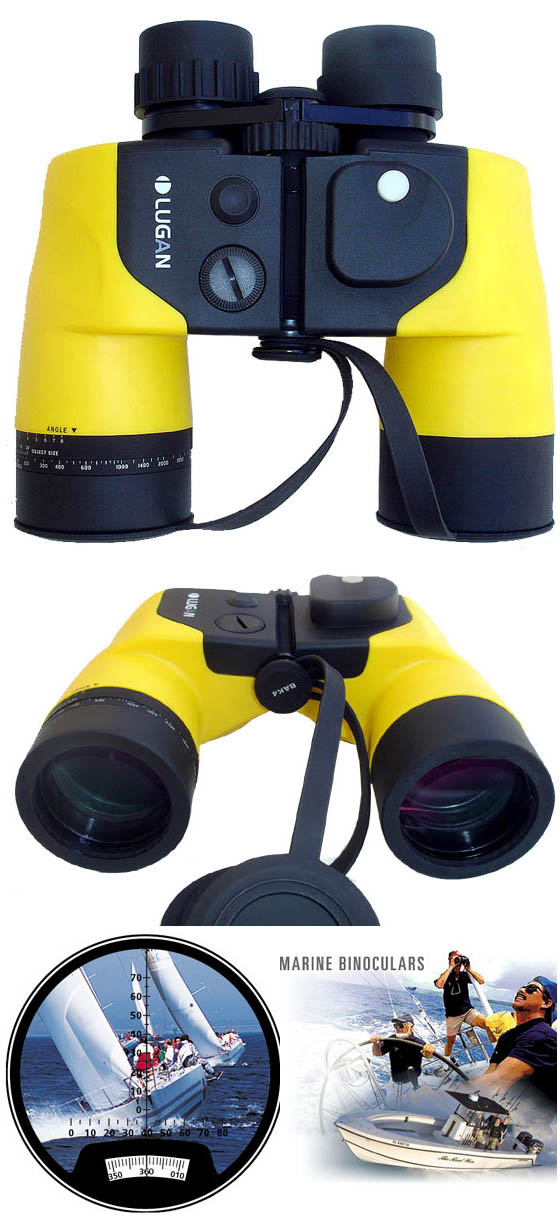 Bin&oacute;culo Lugan 7x50 N750C9 Deep-Water com Tel&ecirc;metro e B&uacute;ssola